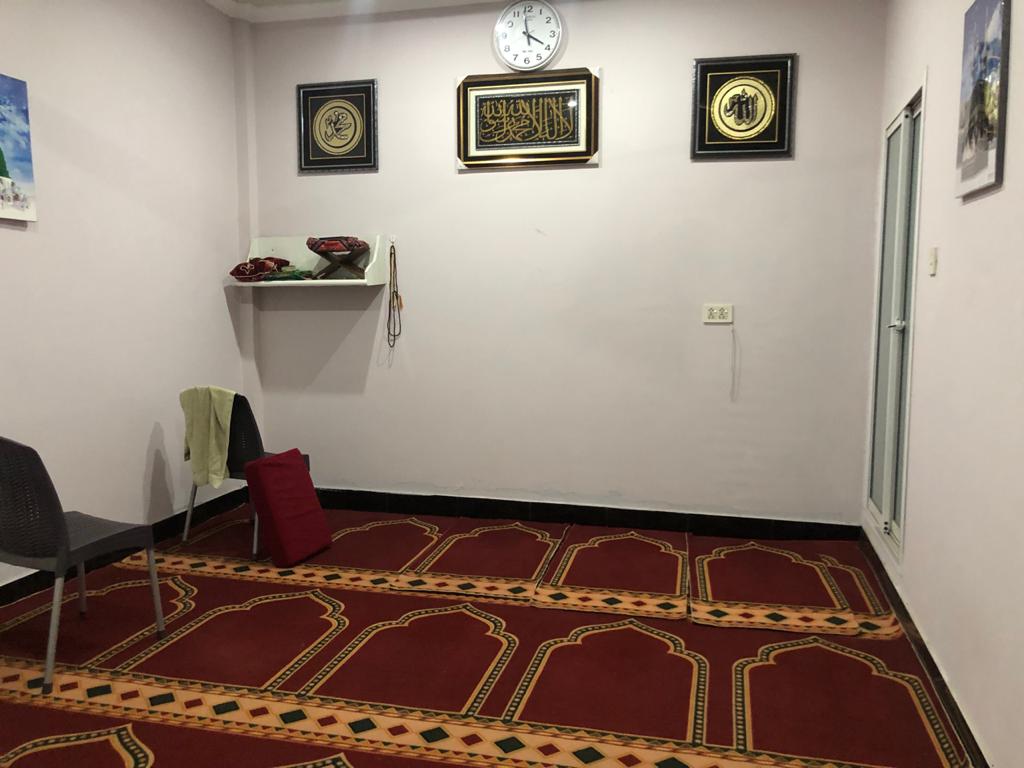Prayer area inside Eman Medical Tower